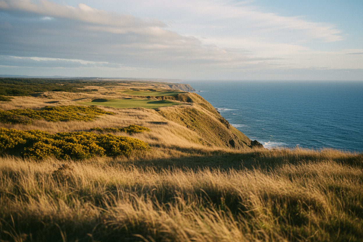 Wild links land at the Sheep Ranch on the southern Oregon coast